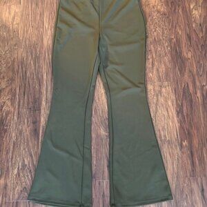 Green Flared Pants